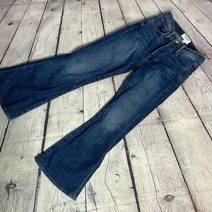 Frame Denim Le Crop Flare Button Fly Jeans